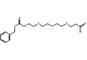 Cbz-N-amido-PEG3-acid structure, CAS 1310327-18-4