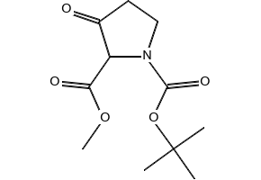 1-tert-butyl 2-methyl 3-oxopyrrolidine-1,2-dicarboxylate structure, CAS 194924-96-4