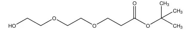 Hydroxy-PEG3-t-butylester structure, CAS 133803-81-3