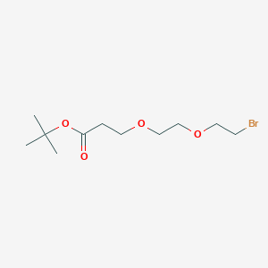 Bromo-PEG2-t-butyl ester structure, CAS 1381861-91-1