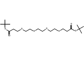 Bis-PEG4-t-butyl ester structure, CAS 2100306-53-2