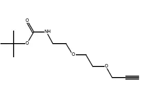 t-Boc-N-Amido-PEG2-Propargyl structure, CAS 869310-84-9