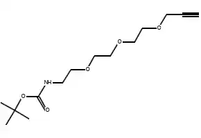 t-Boc-N-Amido-PEG3-propargyl structure, CAS 1333880-60-6