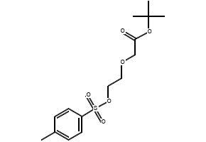 Tos-PEG2-CH2CO2tBu structure, CAS 1643957-24-7