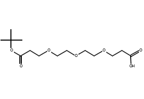 Acid-PEG3-t-butyl ester structure, CAS 1807539-06-5
