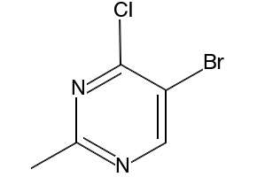5-bromo-4-chloro-2-methylpyrimidine structure, CAS 861383-73-5