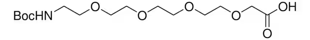 Boc-NH-PEG4-CH2COOH structure, CAS 876345-13-0