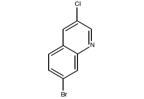 7-Bromo-3-chloroquinoline structure, CAS 1246549-62-1