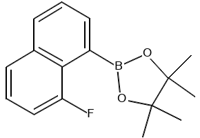 1,3,2-Dioxaborolane, 2-(8-fluoro-1-naphthalenyl)-4,4,5,5-tetramethyl- structure, CAS 2621932-49-6
