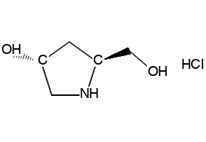 (3R,5S)-5-HYDROXYMETHYL-3-PYRROLIDINOL HCL structure, CAS 478922-47-3