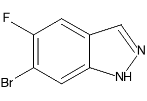 6-bromo-5-fluoro-1H-indazole structure, CAS 1286734-85-7