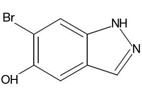 5-broMo-1H-indazol-6-ol structure, CAS 1227270-50-9