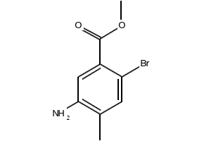 5-aMino-2-broMo-4-Methylbenzoic acid Methyl ester structure, CAS 474330-54-6