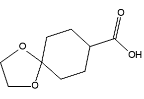 1,4-Dioxaspiro[4.5]decane-8-carboxylic acid structure, CAS 66500-55-8