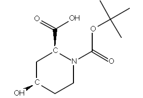 (2S,4R)-1-tert-butoxycarbonyl-2-methyl-piperidine-4-carboxylic acid structure, CAS 2165547-10-2