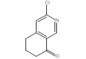 3-chloro-6,7-dihydro-5H-isoquinolin-8-one structure, CAS 1256821-77-8