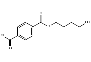 1,4-Benzenedicarboxylicacid,1-(4-hydroxybutyl)ester structure, CAS 63317-89-5
