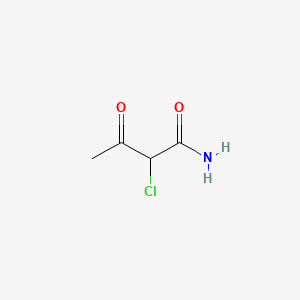 2-chloroacetoacetamide structure, CAS 67271-66-3