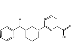 6-Methyl-2-pyrrolidin-1-yl-pyrimidine-4-carboxylic acid structure, CAS 1017422-68-2