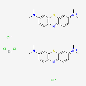 BASIC BLUE 9 ZINC CHLORIDE DOUBLE SALT structure, CAS 26283-09-0