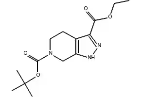 tert-Butyl 3-iodo-1,4,5,7-tetrahydro-6H-pyrazolo[3,4-c]pyridine-6-carboxylate structure, CAS 1638765-22-6