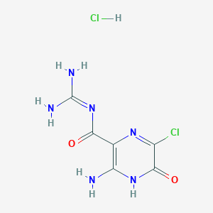 5-Deamino-5-oxo Amiloride Hydrochloride structure, CAS 1207-29-0