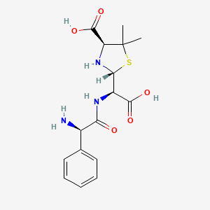 [2R-[2α[R*(R*)],4β]]-α-[(AMinophenylacetyl)aMino]-4-carboxy-5,5-diMethyl-2 structure, CAS 32746-94-4