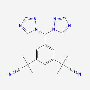 Anastrozole Impurity 18 structure, CAS 1186102-55-5