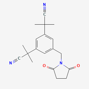 Anastrozole Impurity 19 structure, CAS 1301724-97-9