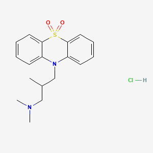 N,N,beta-trimethyl-10H-phenothiazine-10-propylamine 5,5-dioxide monohydrochloride structure, CAS 4784-40-1