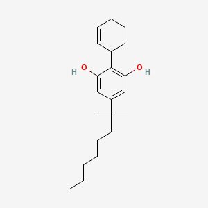 2-(2-cyclohexenyl)-5-(1,1-dimethylheptyl)-resorcinol structure, CAS 151507-23-2