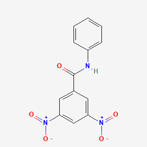 2,4,6-Trinitrobenzoinoic acid anylide structure, CAS 7461-51-0
