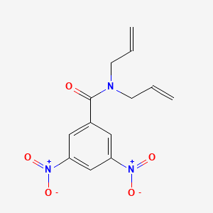 3,5-bisnitro-N,N-diprop-2-enylbenzamide structure, CAS 91768-82-0