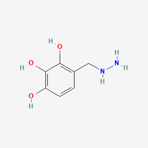 2,3,4-TRIHYDROXYBENZYLHYDRAZINE, METHYLATE structure, CAS 3614-72-0