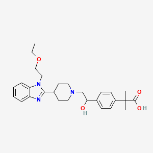 1'-Hydroxy Bilastine structure, CAS 1638785-23-5