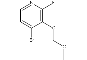 4-bromo-2-fluoro-3-(methylthio)pyridine structure, CAS 2921743-40-8