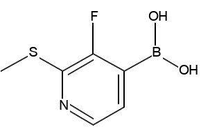 2-Fluoro-4-iodo-3-(methylthio)pyridine structure, CAS 1803810-98-1