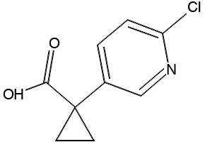 1-(6-METHOXYPYRIDIN-3-YL)CYCLOPROPANECARBOXYLIC ACID structure, CAS 1060807-02-4