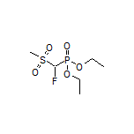 diethyl [fluoro(methanesulfonyl)methyl]phosphonate structure, CAS 2922230-39-3
