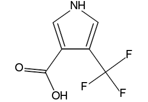 1H-Pyrrole-3-carboxylic acid, 4-(trifluoromethyl)-, methyl ester structure, CAS 158957-44-9