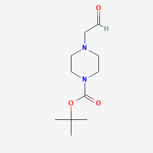 4-(2-OXO-ETHYL)-PIPERAZINE-1-CARBOXYLIC ACID TERT-BUTYL ESTER structure, CAS 945953-41-3