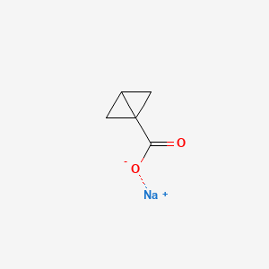 Bicyclo[1.1.0]butane-1-carboxylic acid, sodium salt (1:1) structure, CAS 2708281-46-1