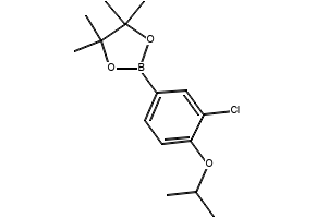 3-Choloro-4-isoproxyphenylboronic acid pinacol ester structure, CAS 1260023-79-7