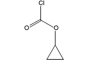 Cyclopropyl chloroformate structure, CAS 52107-21-8