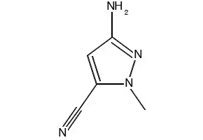 1H-Pyrazole-3-carbonitrile, 5-amino-1-methyl- structure, CAS 1648881-93-9