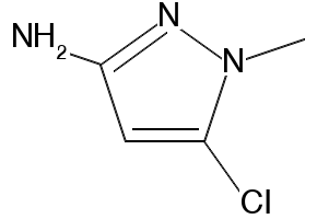 3-Chloro-1-methyl-1H-pyrazol-5-amine structure, CAS 167408-80-2