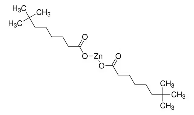 Zinc neodecanoate structure, CAS 27253-29-8