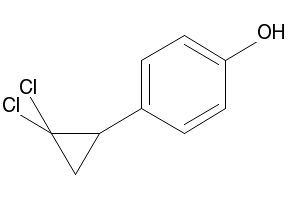 P-(2,2-DICHLOROCYCLOPROPYL)PHENOL structure, CAS 52179-26-7