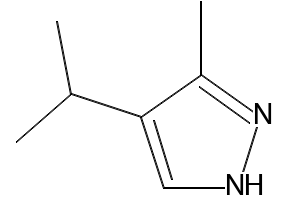 1H-Pyrazole, 3-methyl-4-(1-methylethyl)- structure, CAS 57832-61-8