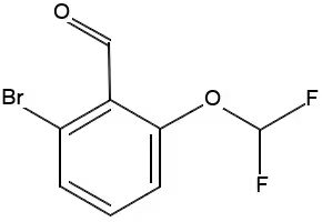 Benzaldehyde, 2-bromo-6-(difluoromethoxy)- structure, CAS 1404115-37-2